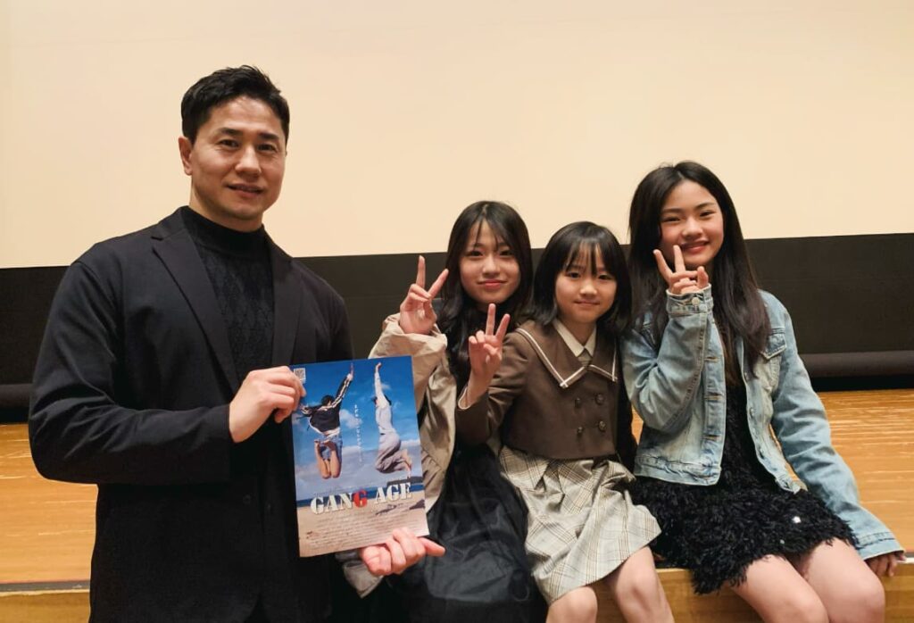 映画「ギャングエイジ」記念写真②-【友岡美里愛】【友瀬快】【池田こころ】【松岡杏奈】